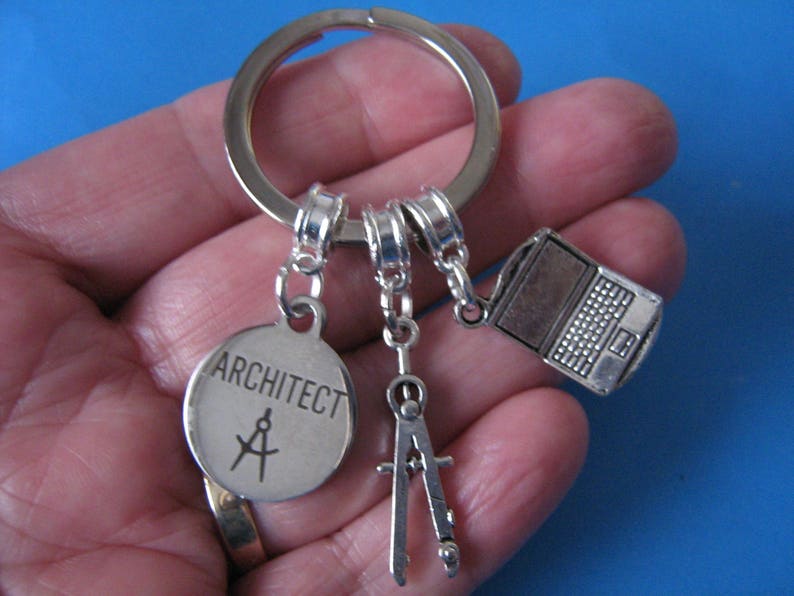 Architect Keyring Gift for an Architect Graduation Gift Laptop Etsy