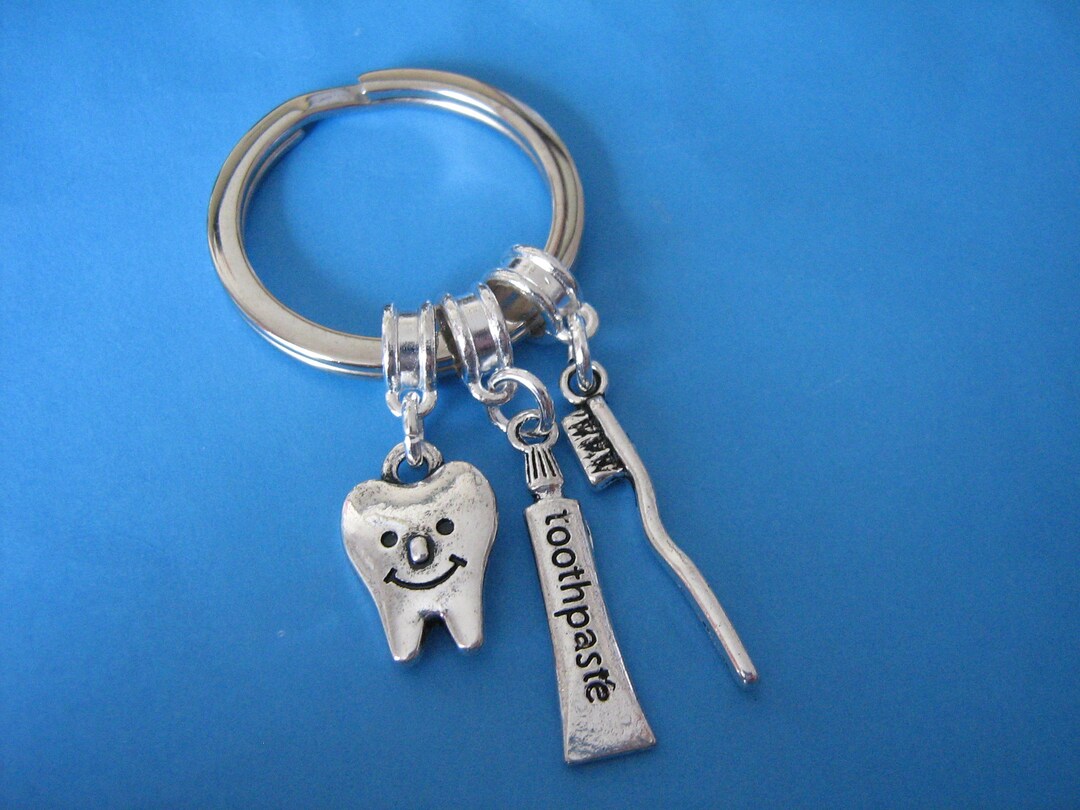 Gift for a Dentist Dental Keyring Dentist Keychain Dental Etsy