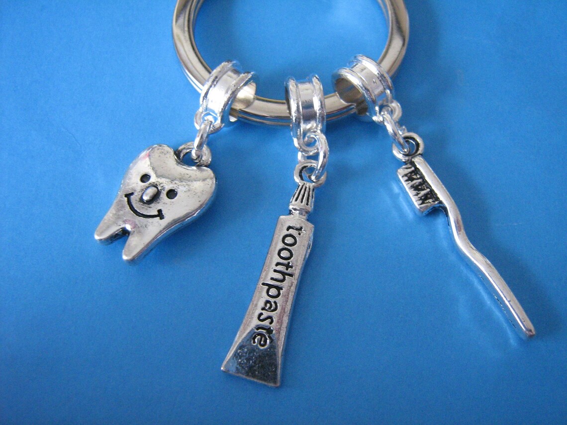 Gift for a Dentist Dental Keyring Dentist Keychain Dental Etsy