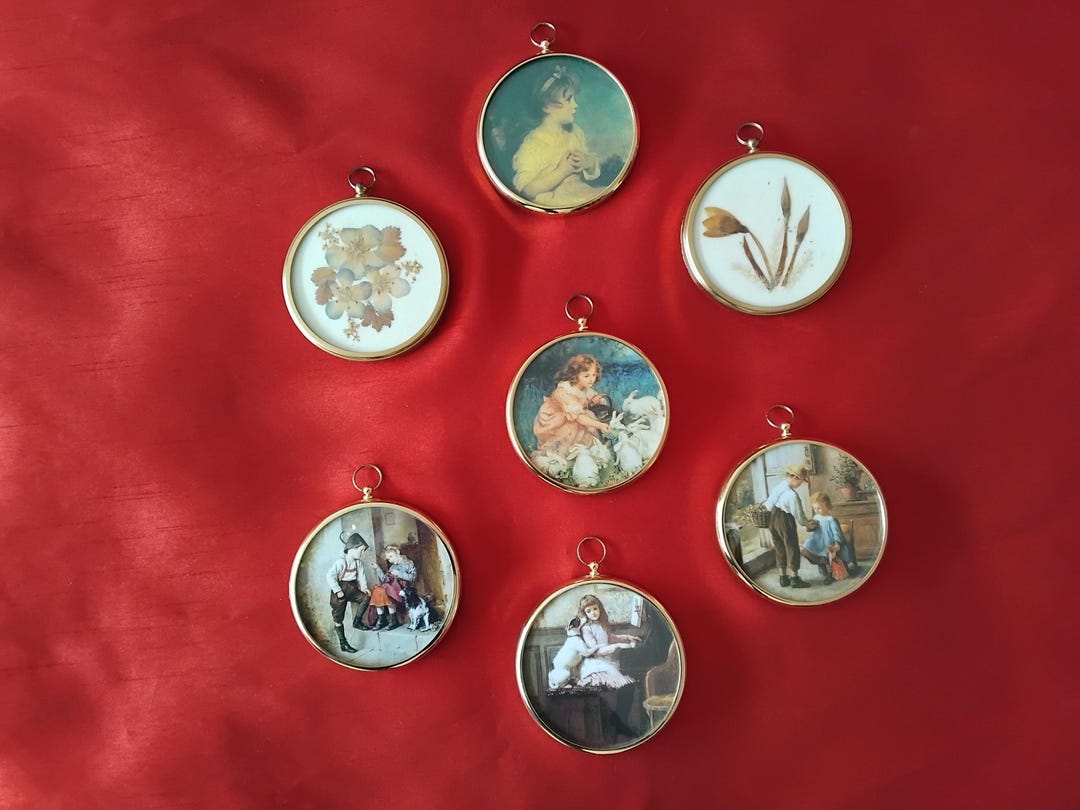 Vintage Peter Bates Miniature Art, Pressed Flower Gallery Wall ...