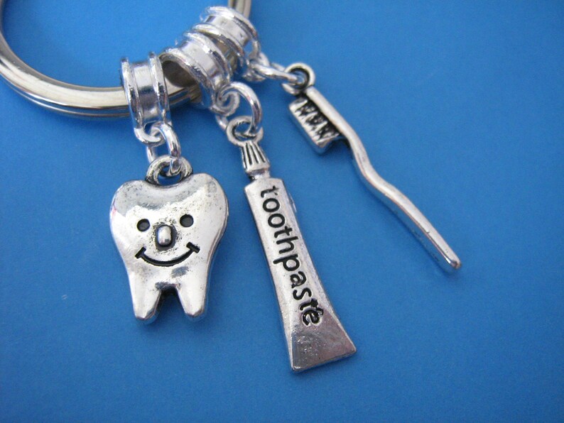 Gift for a Dentist Dental Keyring Dentist Keychain Dental Etsy