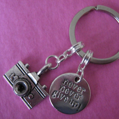 Photographer Keyring Camera Charm Photography Keychain Etsy