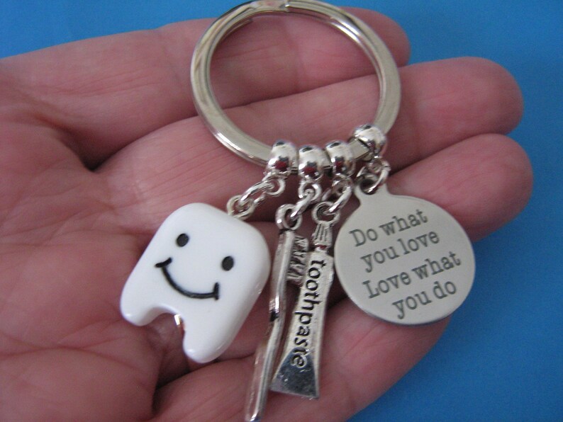 Gift for a Dentist Dental Nurse Keyring Orthodontist Etsy