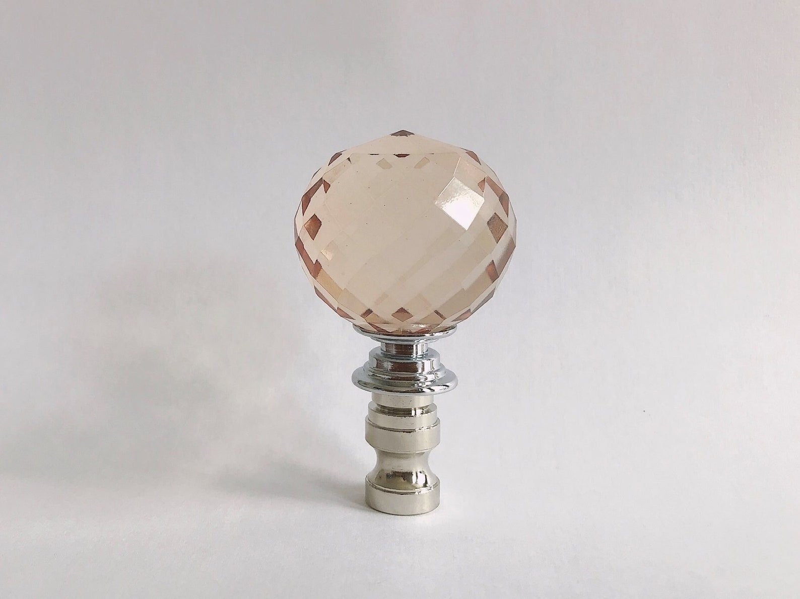 Set of 2 Glass Ball Lamp Shade Finials Shade Toppers Etsy