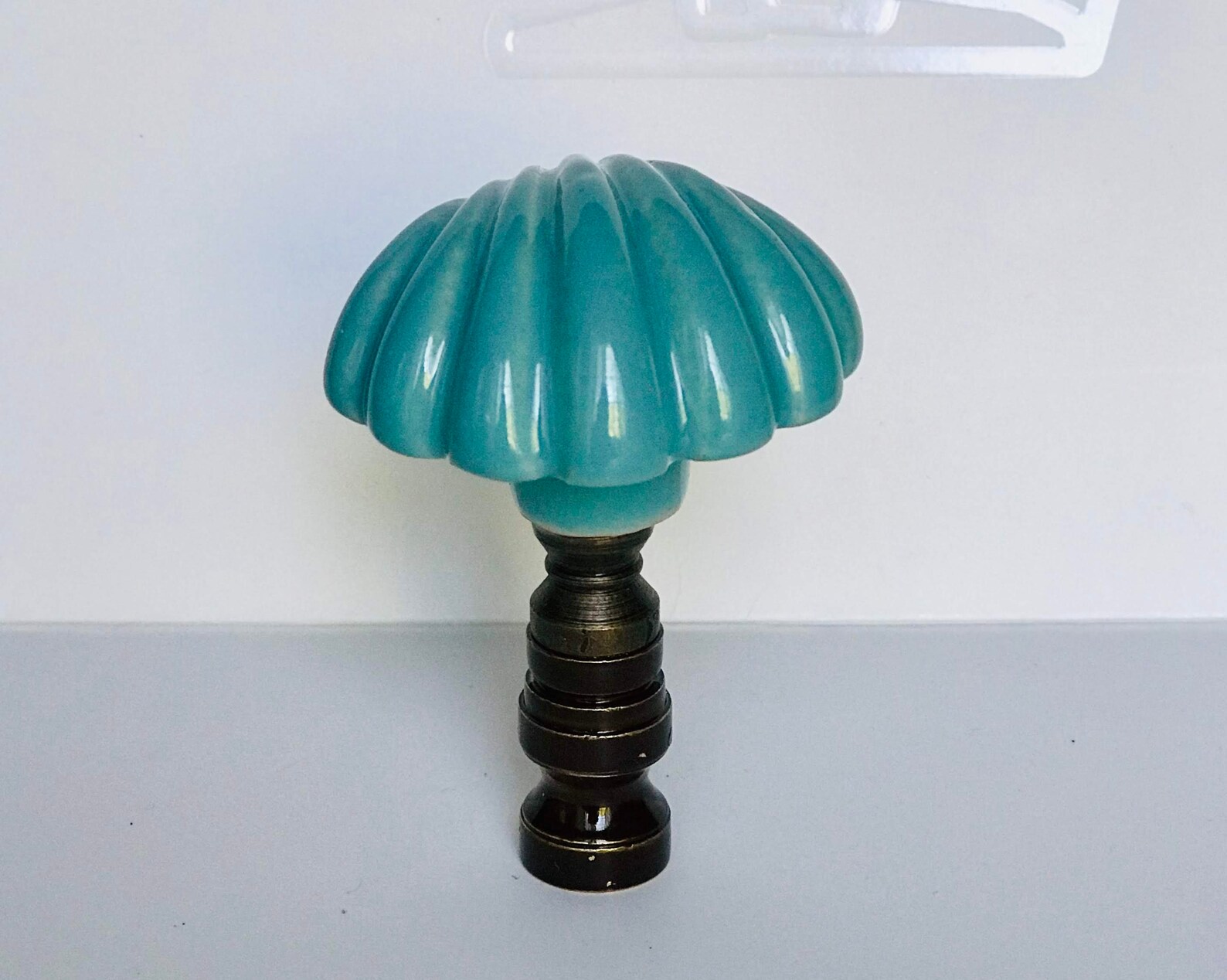 One of Porcelain Lamp Shade Finial Shade Topper Etsy