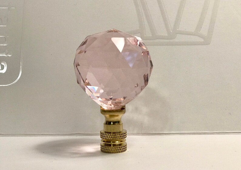 Glass Crystal Ball Lamp Shades Finial Lamp Shade Topper Etsy