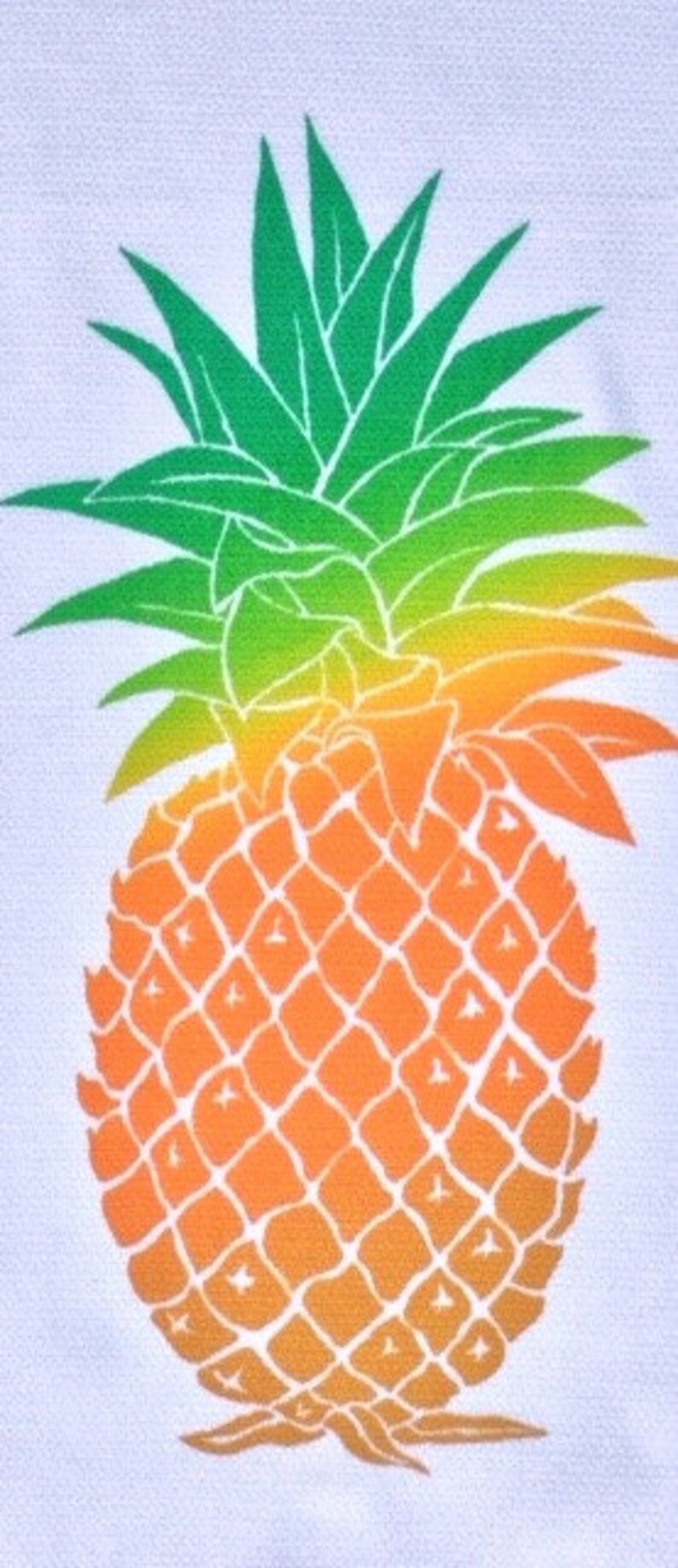 Hawaiian Pineapple Kitchen Towel Etsy