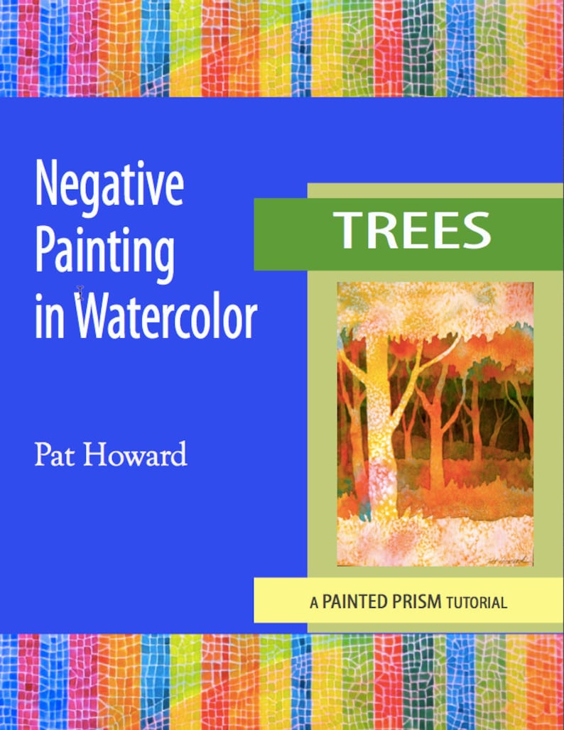Watercolor Painting Tutorial PDF Negative Painting of Trees Etsy
