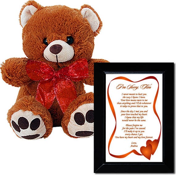 teddy bear sorry
