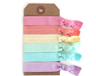 SPRING | Elastic Hair Ties, Ponytail Holders, Stretchy Ribbon Hair Ties, Elastic Hair Accessories, Yoga Hair Ties, Boho