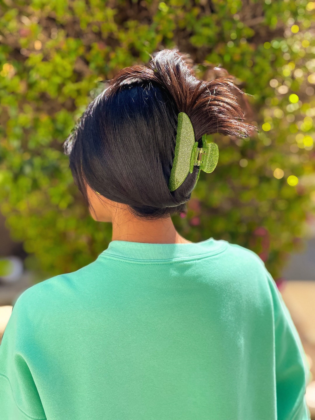 Glitter Claw Clip Green Glitter Stylish Claw Clip Hair Claw Clip Hair