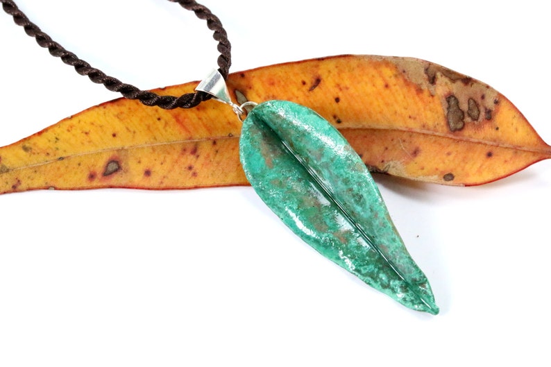 Silver Pendant Gum Leaf Leaf Pendant Copper Jewelry Gum Leaf Pendant Sterling Silver Fold Formed Copper Pendant Hammered Copper