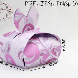DIY-doos, geschenkdoos, papieren doos, doossjabloon, afdrukbare geschenkdoos, bloembak