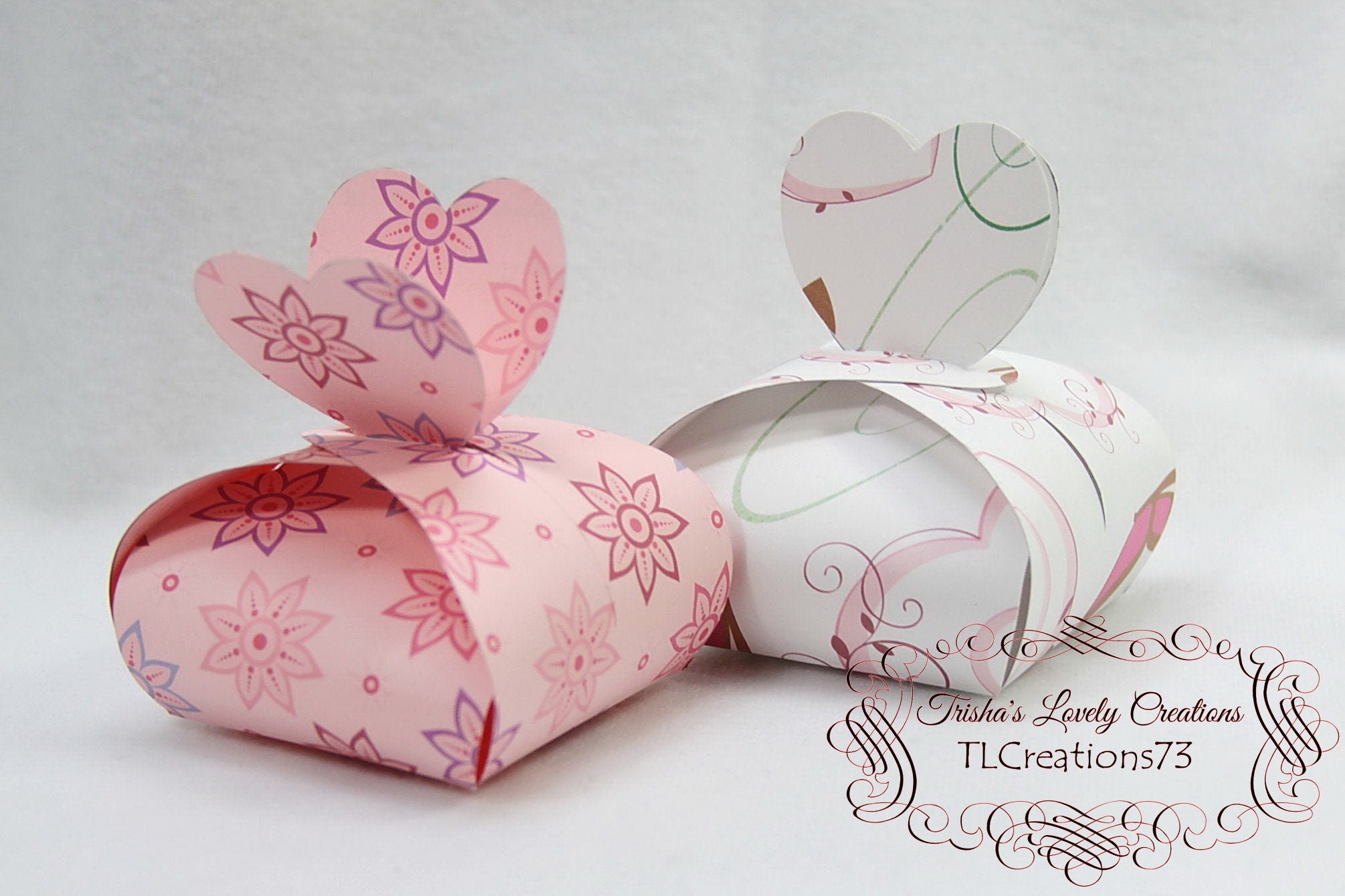 diy box heart box gift box paper box box template etsy