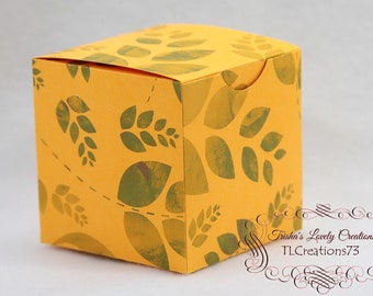 DIY Box, Gift Box, Paper Box, Box Template, Printable Gift Box, Hinged Lid Cube Box