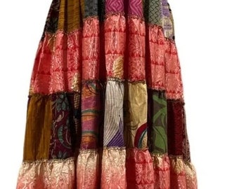 Robe bohème en soie de style vintage : robe de voyage art déco