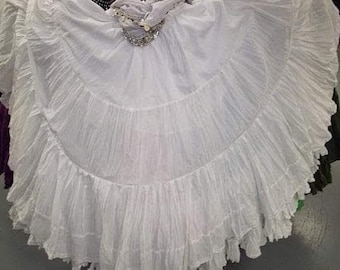 Jupes duveteuses gypsy ATS, 25 mètres, blanc uni