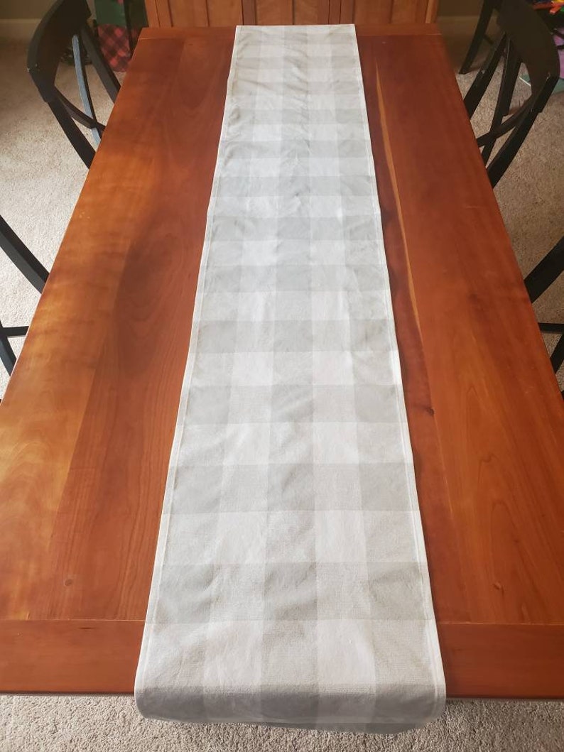 Buffalo Check Table Runners Black & White Table Runner Buffalo Check Farmhouse Table Runner Table Runner Home Decor, Gift for home image 9