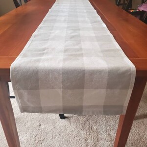 Buffalo Check Table Runners Black & White Table Runner Buffalo Check Farmhouse Table Runner Table Runner Home Decor, Gift for home image 8