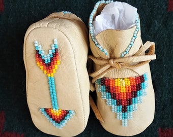 Heirloom beaded baby moccasins to be passed down for generations