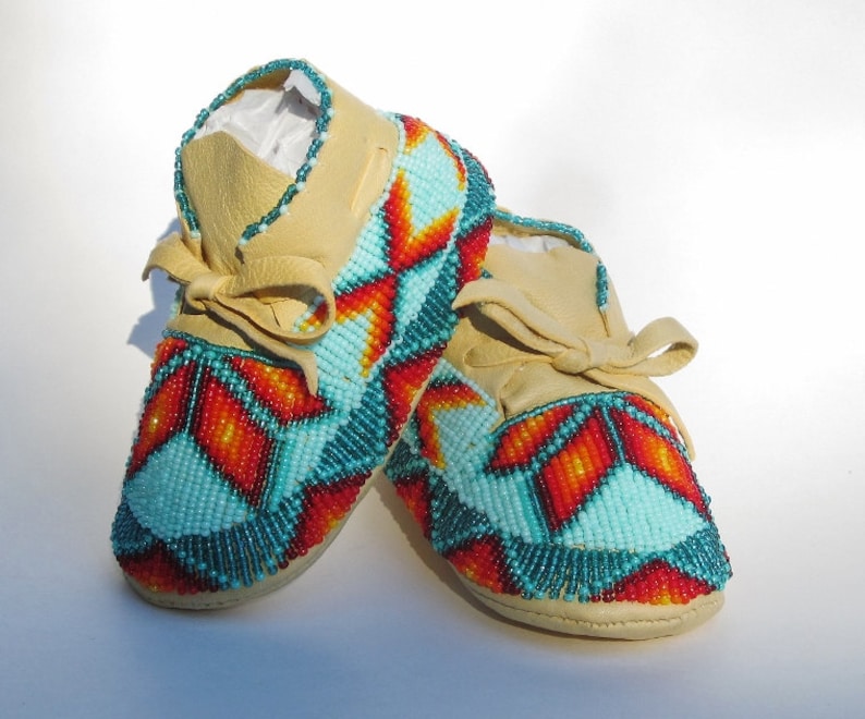 moccasins turquoise