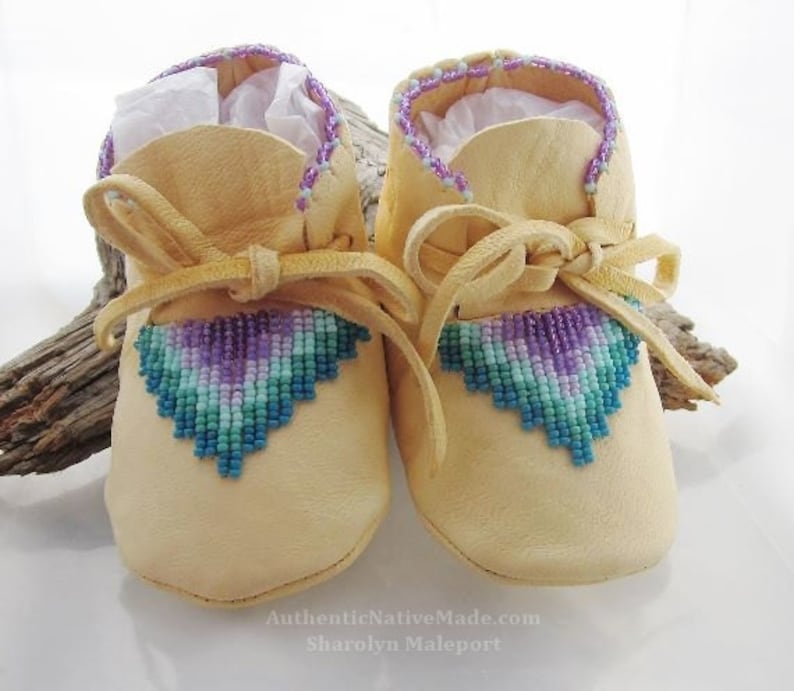 beaded baby moccasins