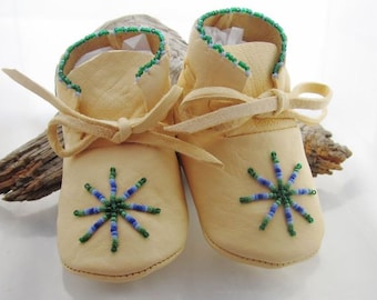 Soft leather newborn shoes for the ultimate in comfort
