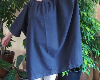 Plus Size Tunic Dress, Linen Tunic Dress, Oversized Tunic Dress, Summer Linen Dress, Linen Comfort Wear, Boho Linen Dress, Nara LT030