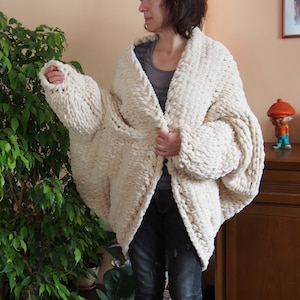 Arm knit cardigan shop