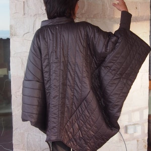 Asymmetrical Puffer Jacket: Women&#39;s Quilted Waterproof Winter Coat