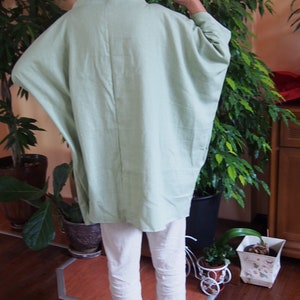Plus Size Linen Tunic Dress: Oversized Boho Dress with Pockets