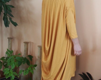 Asymmetrical  Jersey Cardigan Long Artistic Cardigan Loose Cardigan  Long Cardigan wrap/  & NaraGIL030