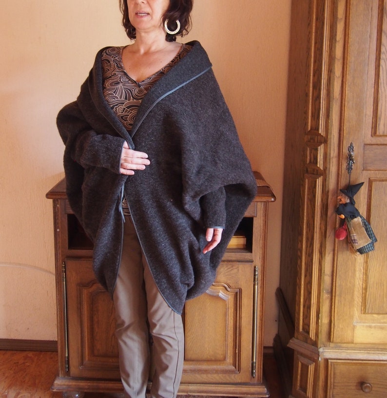 Crochet Dolman Knit Sleeve Cardigan main image 0