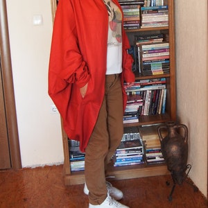 Oversized Linen Cardigan: Long Sleeve Draped Jacket