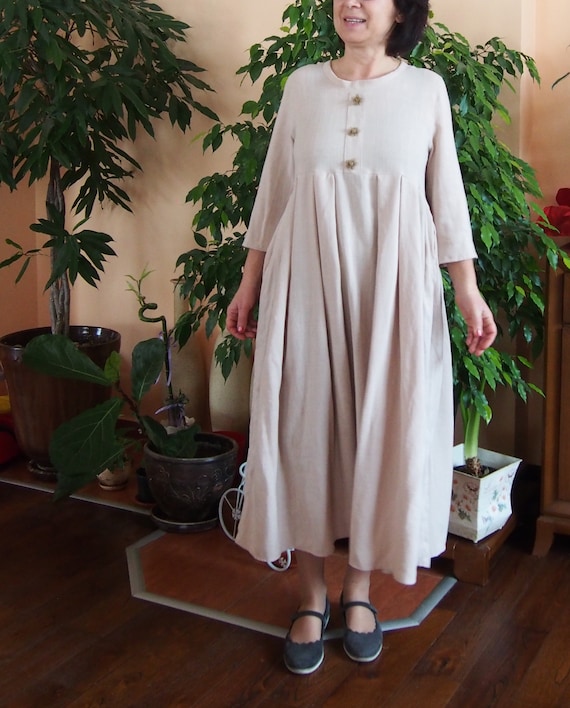chinese dress ladies Just Right Moments Beige Sleeveless Belted Maxi Shirt Dress main image 1