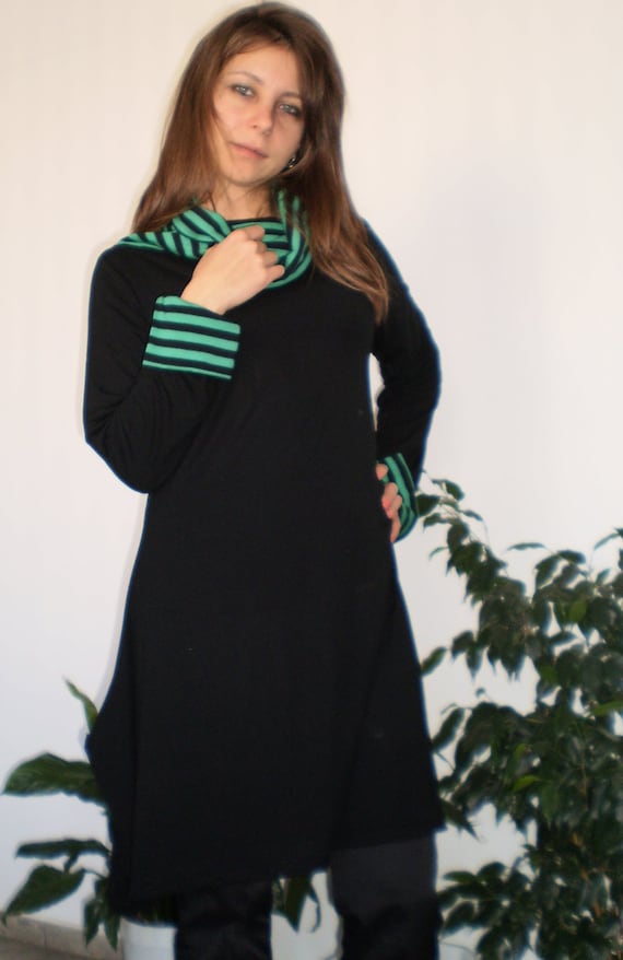 Black maternity turtleneck dress online