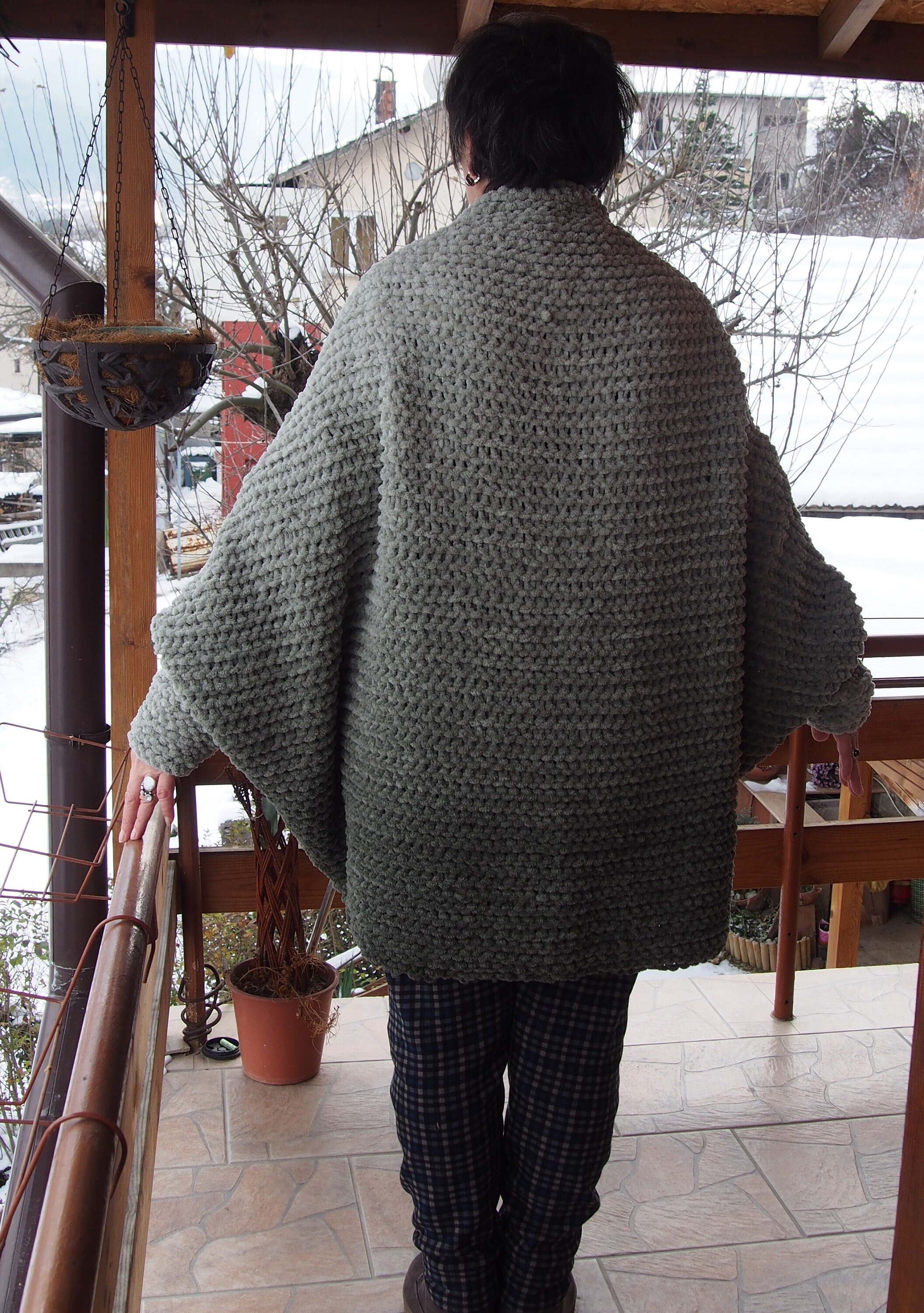 Chunky Knit Cardigan, Oversized Knit Cardigan, Boho Knit