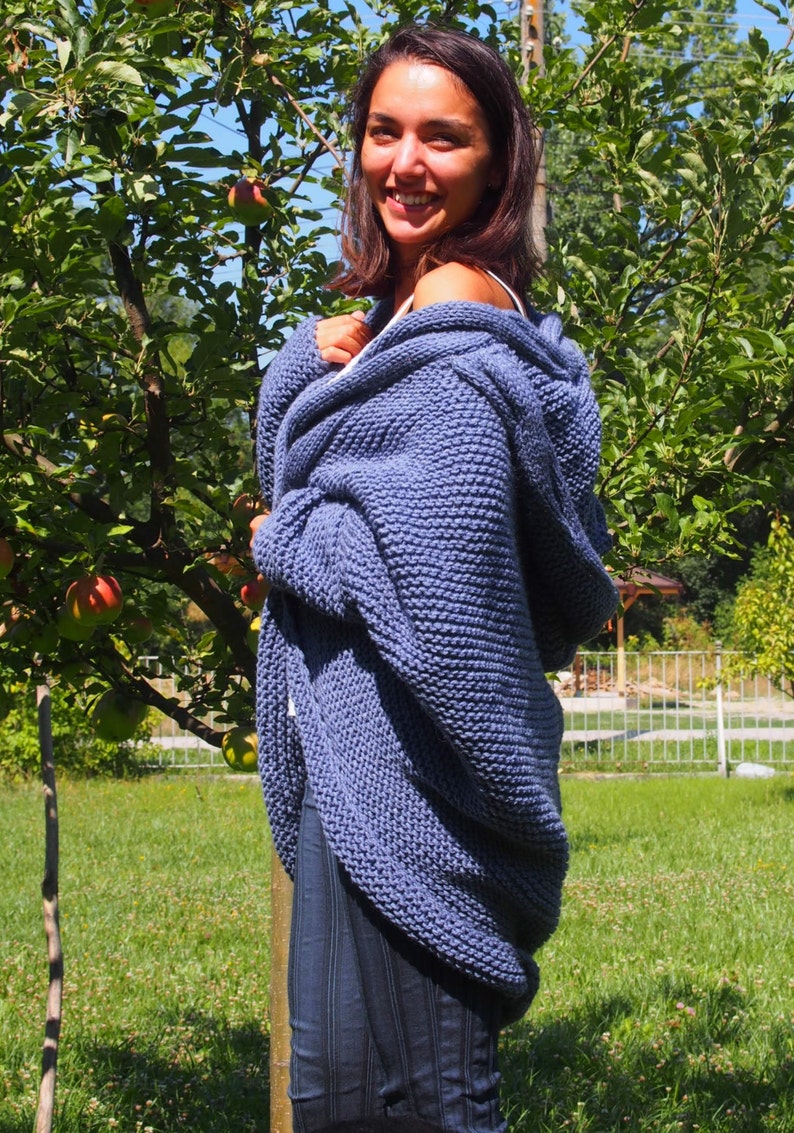 cardigan with a hood