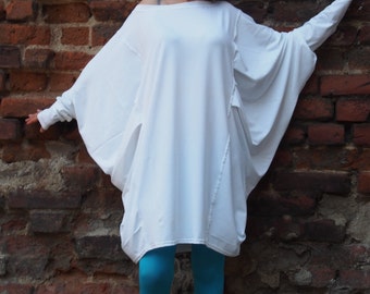 Oversized Long Sleeve Tunic Top: Loose Fit, Comfortable Style