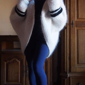 Hand Knit Mohair Cardigan: Chunky Oversized Knitwear
