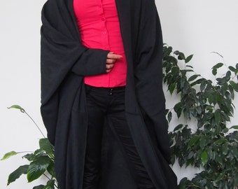 Oversized Cardigan Long Dolman Sleeve Jacket Long Version Chiffon & Nara GIL014