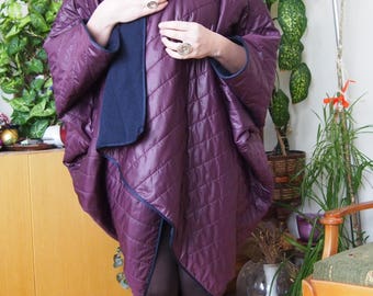 New Asymmetric Purple -Color of 2018 Sleeveless Coat, Extravagant Long  Vest,  Loose Vest Coat & Nara SHP005