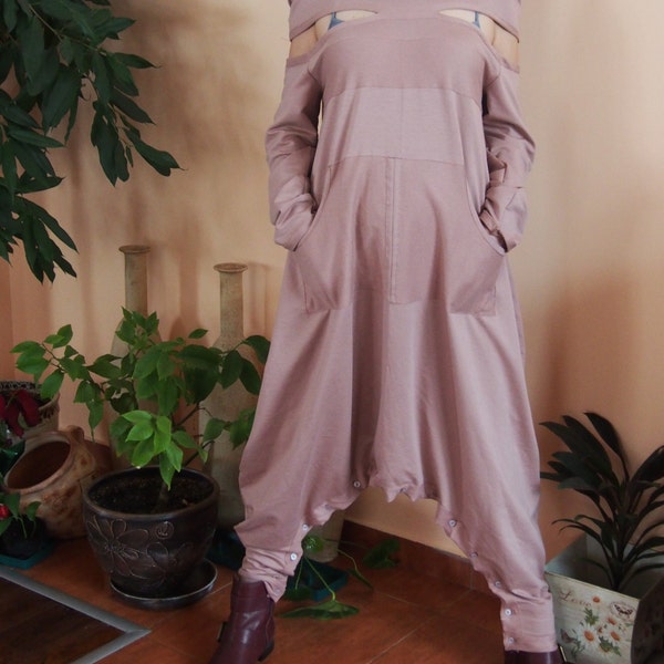 Women's Dandelion Print Sleeveless Harem Jumpsuit