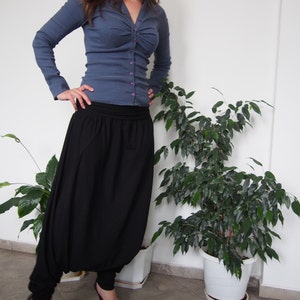 Boho Cotton Harem Pants: Loose Hippie Shalwar Trousers