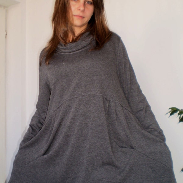 Knitted Over-sized Long SleeveCotton Tunic & Nara TRP004