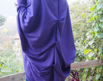 Cotton Dolman Sleeve Cardigan Jacket - Long Plus Size