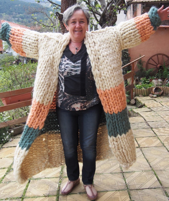 Maxi Chunky Knit Cardigan, Oversized Knitted Cardigan, Blanket Cardigan, Women Knitwear, Wool Cardigan, Wool Clothing, Giant Knit,nara PP034 - Etsy Maxi Chunky Knit Cardigan, Oversized Knitted Cardigan, Blanket Cardigan, Women Knitwear, Wool Cardigan, Wool Clothing, Giant Knit,nara PP034 - Etsy