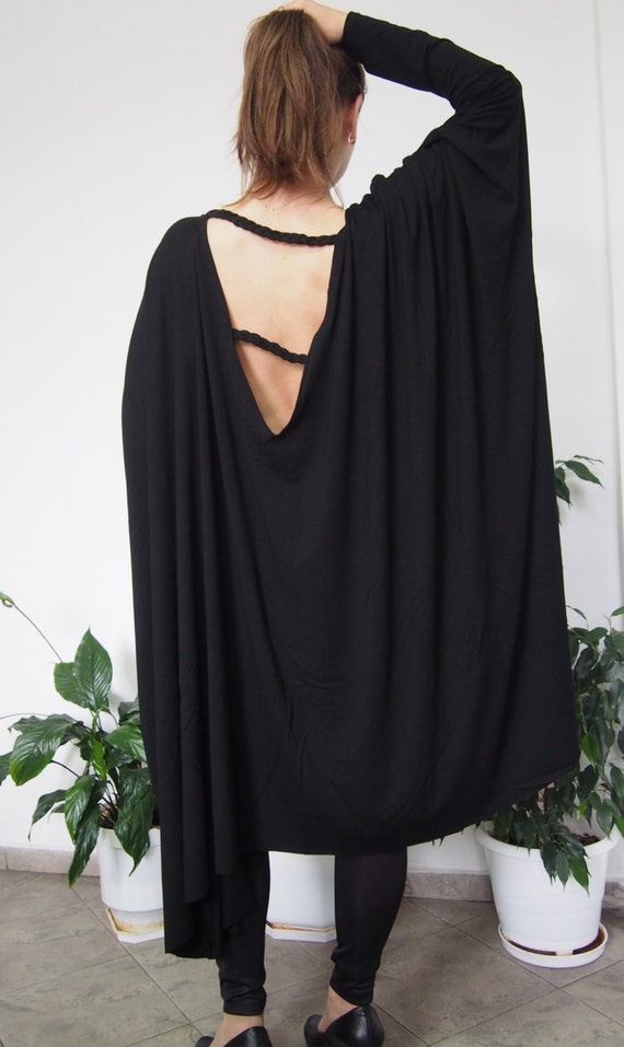 black jersey tunic dress Sugarhill Brighton Katelyn Jersey Tunic Dress With Rainbow Print