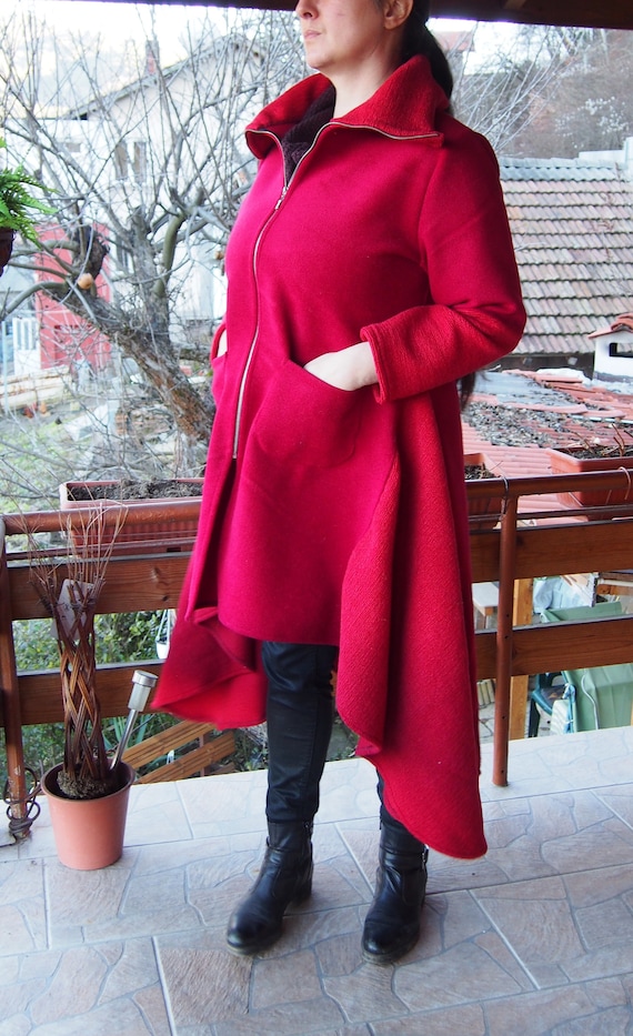 red childrens coat