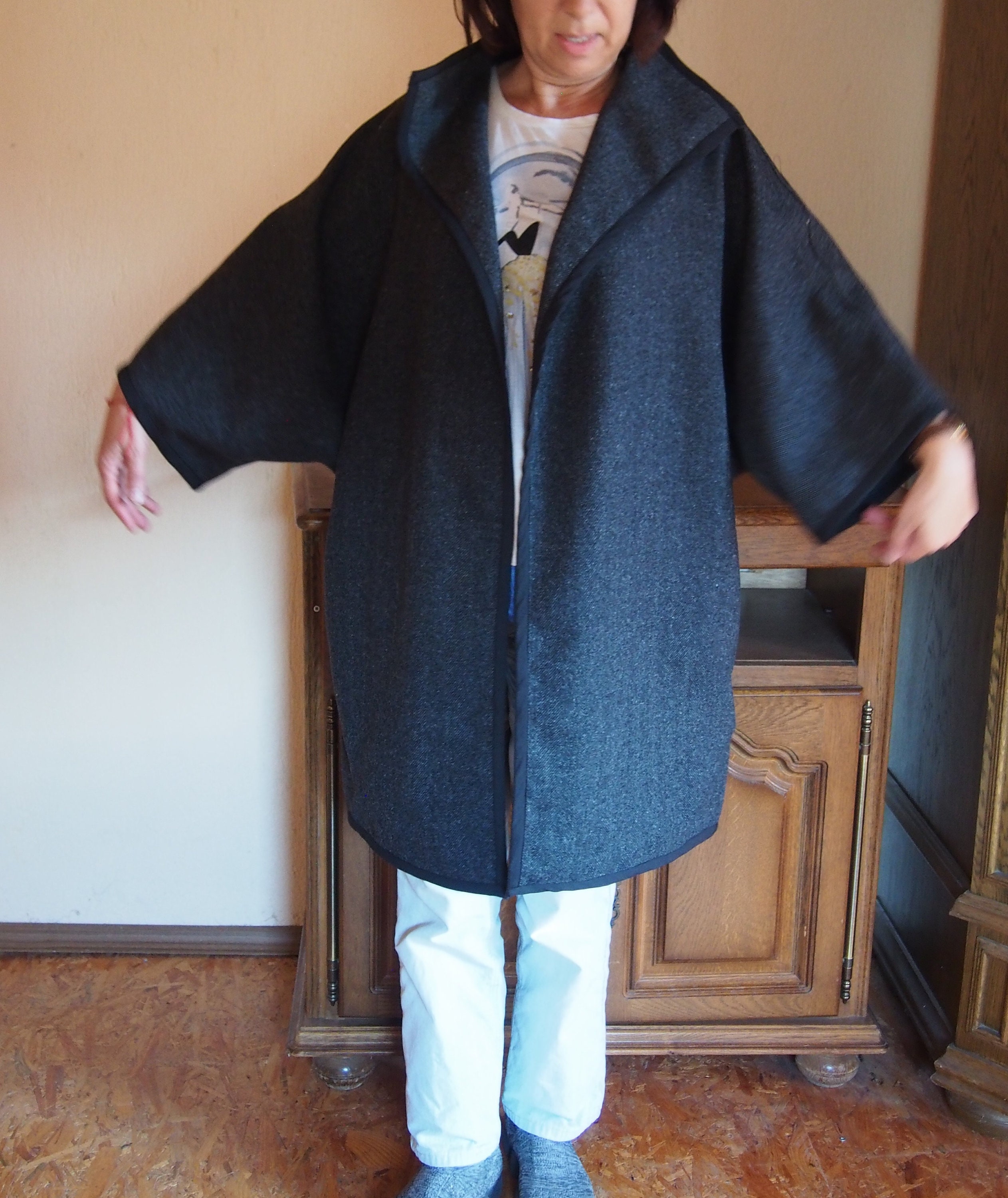 Loose Midi Wool Coat